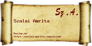 Szalai Amrita névjegykártya